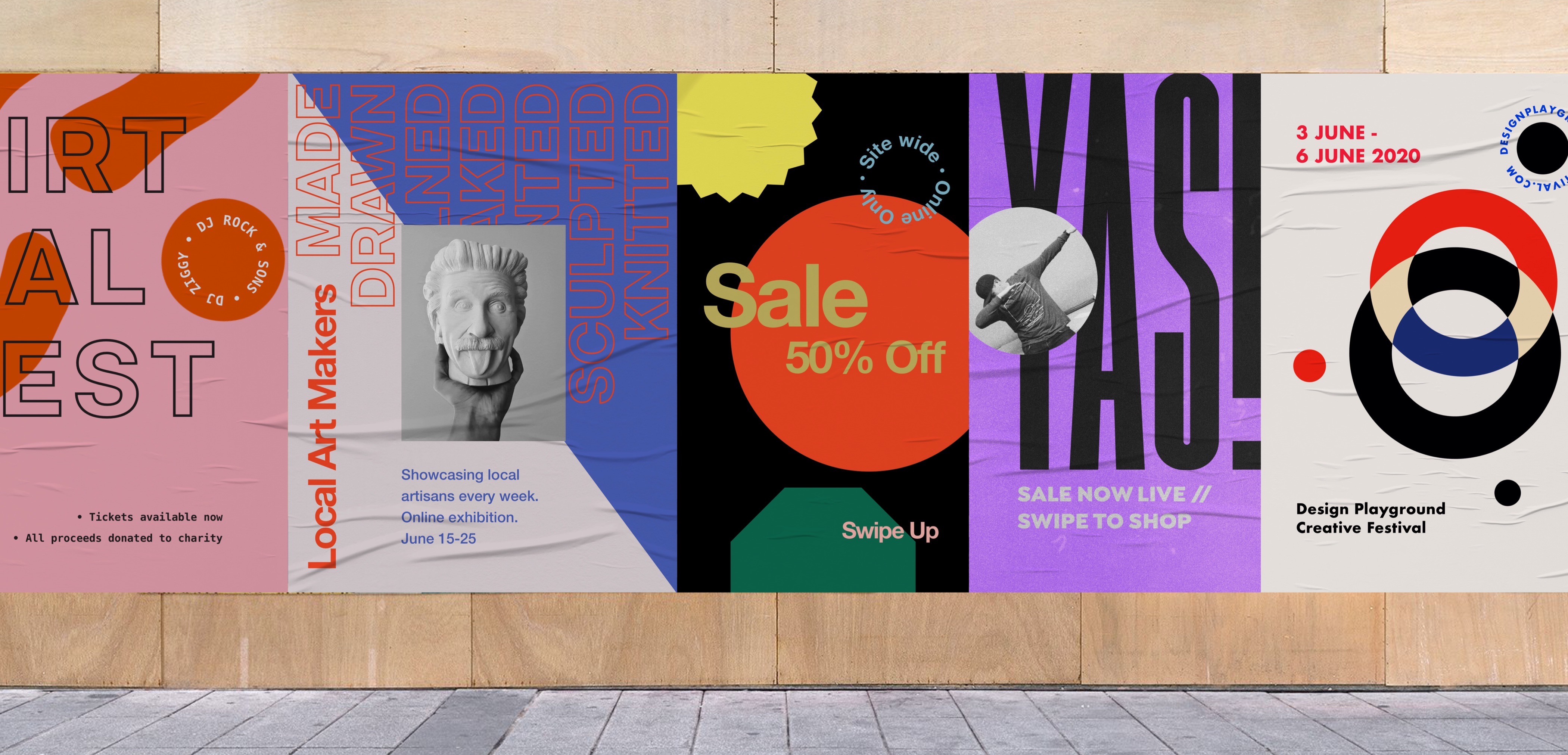 Get stuck in with the gluedup poster aesthetic